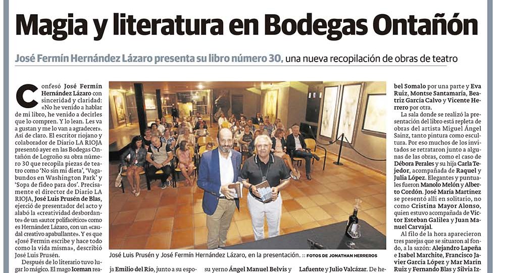 Magia y literatura en Bodegas Ontañón