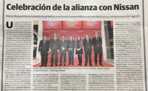 Actuación en la fiesta de inauguración de Nissan