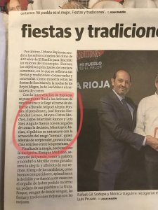 Entrega de Premios "Mi pueblo es el mejor" Diario La Rioja