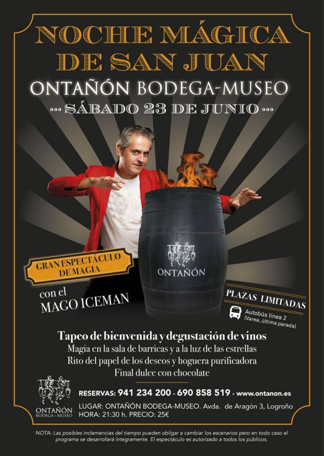 Noche mágica de San Juan en Bodega Museo Ontañon
