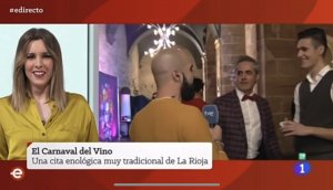 Iceman en TVE 1 España Directo en el Carnaval del Vino de Haro