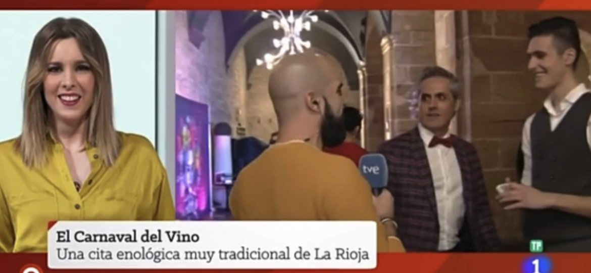 Iceman en TVE 1 España Directo en el Carnaval del Vino de Haro